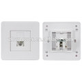 China factory supply cat5e utp face plate 4 port with cheap price